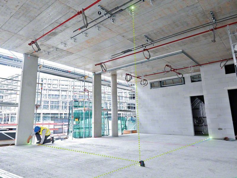 Bosch GPL 5 G Punktlaser Grön 5-punkts
