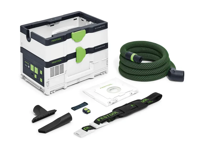 Festool Batteridriven dammsugare CLEANTEC CTMC SYS HPC 4,0 I-Plus 2x18V (4x4,0 Ah)