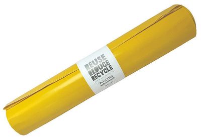Polynova PolyCOEX Asbestsäck 240L Gul/Vit, 100% återvunnen LDPE