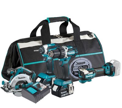Makita DLX4197TX1 Combokit 18V (DDF484/DHS680Z/DTD153Z/DTM52Z)
