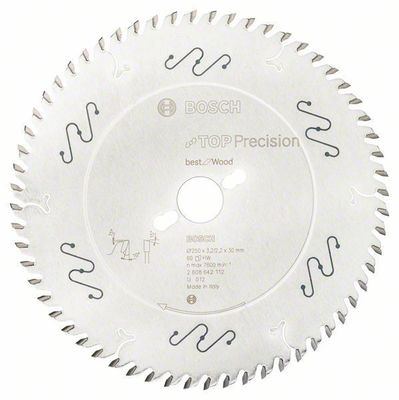 Bosch Sågklinga Top Precision 250mm x 60T