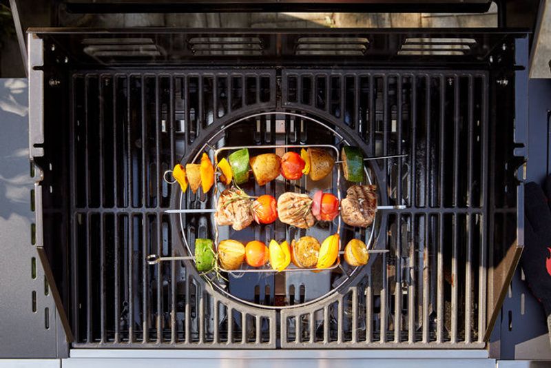 Landmann Modulus grillspettsrack 5 spett i rostfritt