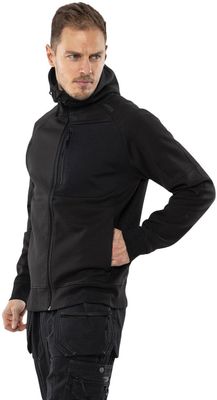 Fristads 7831 GKI Sweatshirt-jacka med huva Svart