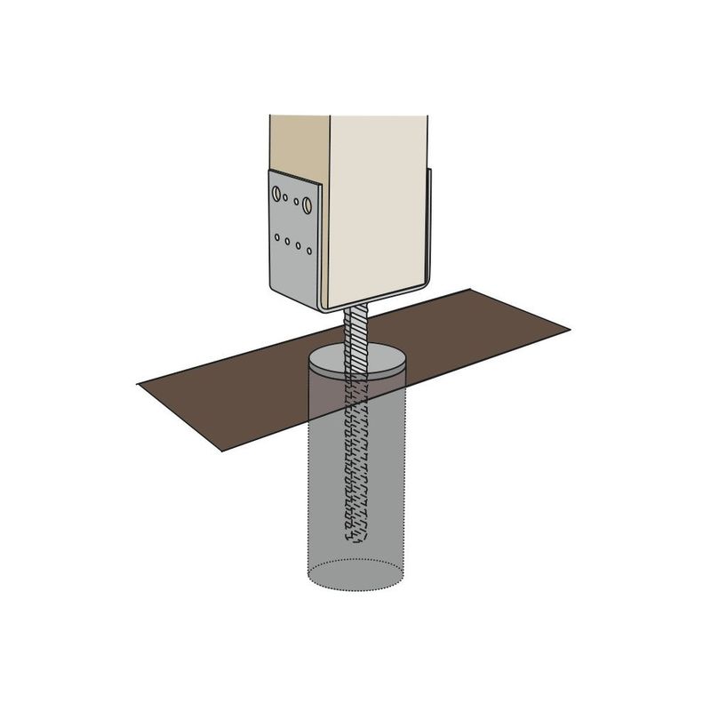 FAST CC Stolphållare CSU 90x90x4 CE