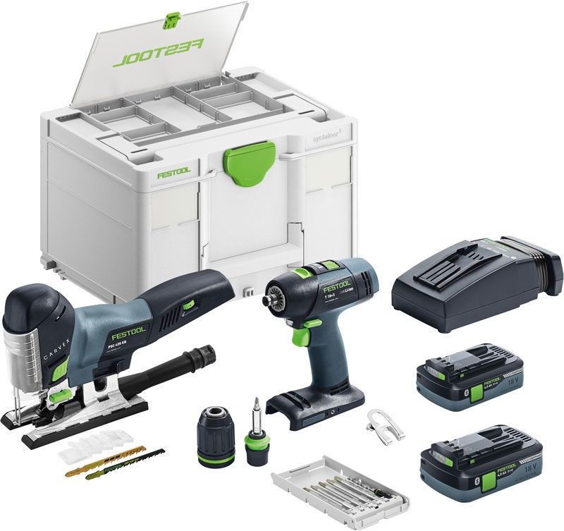 Festool 18 V Hantverkarpaket T18+3/PSC 420 Li I-Set HPC