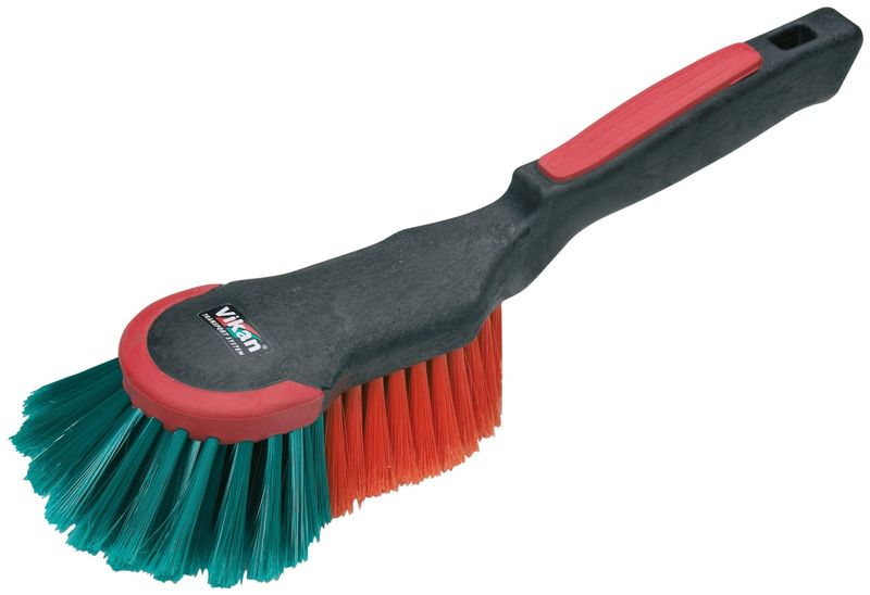 Vikan bilborste röd/grön pbt 130x340 mm