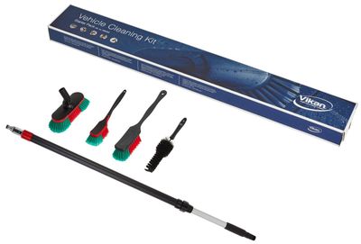 Vikan bilrengörings kit röd/grön pbt 140x280 mm