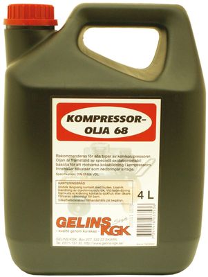 Gelins-KGK kompressorolja 68 4 l för kolvkompressorer