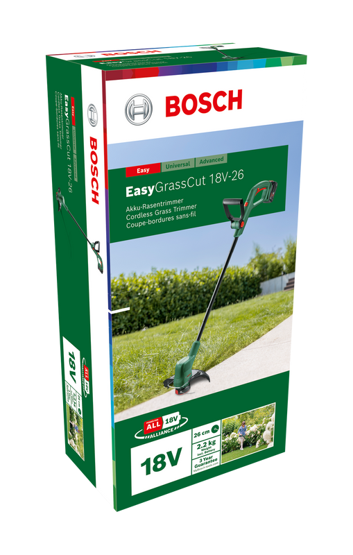 Bosch EasyGrassCut 18V-26 Batteridriven Grästrimmer 18V (1x2,5ah)