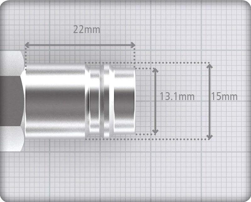 JWL nippel 3/8" utv G euro-xl härdat stål JWL