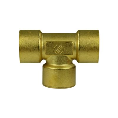 RM De Wit T-rör 3/8" inv mässing 350 bar