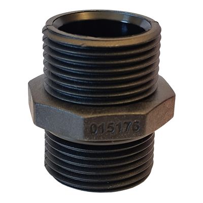 Piusi dubbelnippel 1"x1" plast