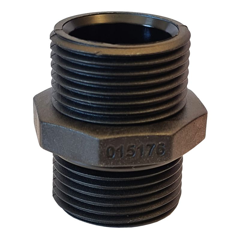Piusi dubbelnippel 1"x1" plast