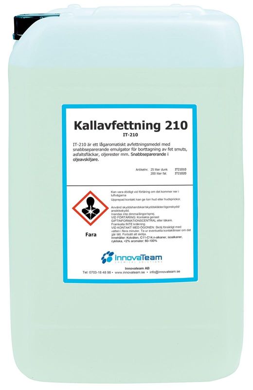 Innovateam kallavfettning 210 25 l