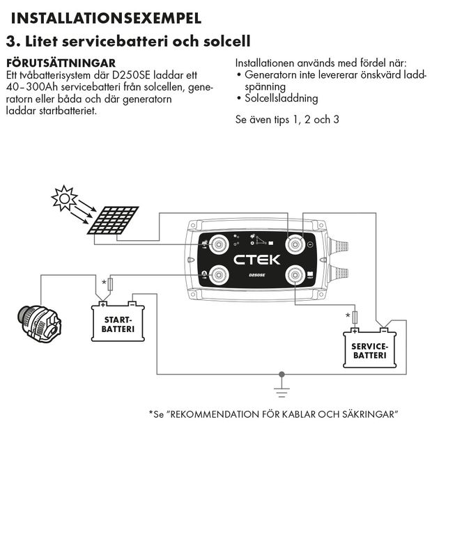 CTEK batteriladdare CTEK D250SE 12V