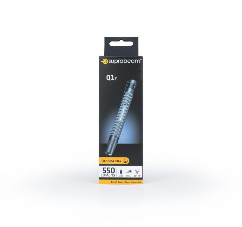 Suprabeam ficklampa Q1R 550 LM laddbar