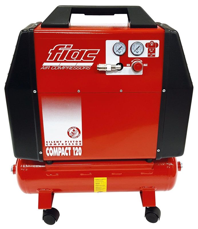 FIAC kompressor compact 106 1 hk 24 l 7 bar ljuddämpad