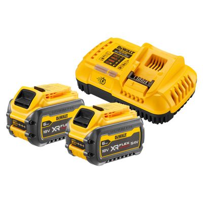 DeWalt DCB118T2 Snabbladdare Flexvolt XR + 2st Batterier 54V (2x6,0ah)