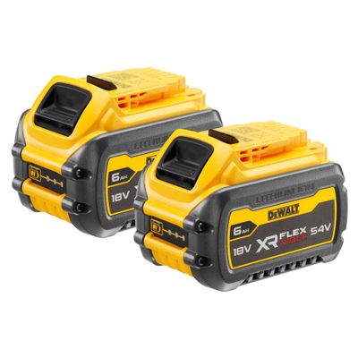 DeWalt Batteriset 18/54V XR FV 2x6Ah