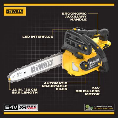 DeWalt DCMCST632X1 Kedjesåg Topphandtag 54V XR (1x9,0ah)