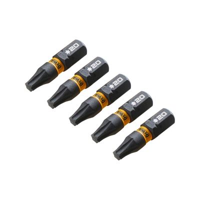 DeWalt DT7381T Torsionbits Extreme FlexTorq T20 25 mm 5-pack