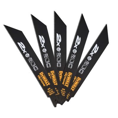 DeWalt DT2408L Tigersågblad Metall 2X Long Life 203 mm 14/18 TPI 5-pack