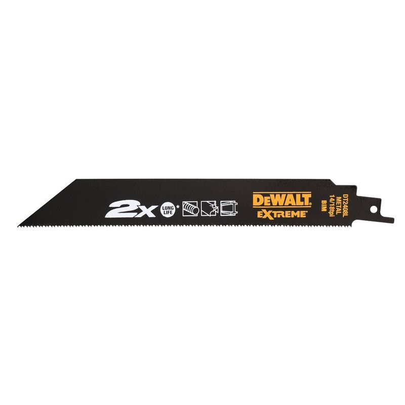 DeWalt DT2408L Tigersågblad Metall 2X Long Life 203 mm 14/18 TPI 5-pack