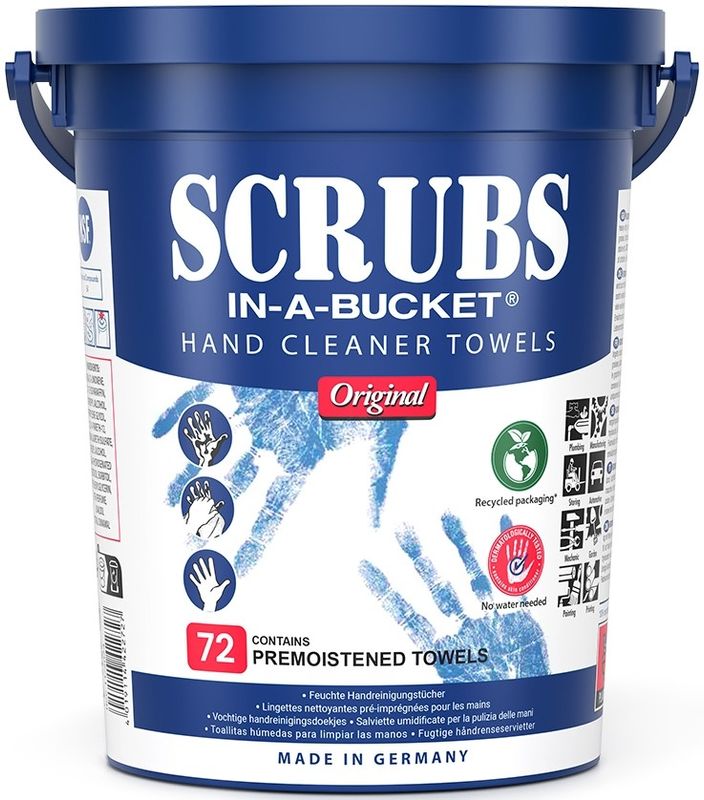 ADF rengörings servett scrubs hink 72 duk/hink