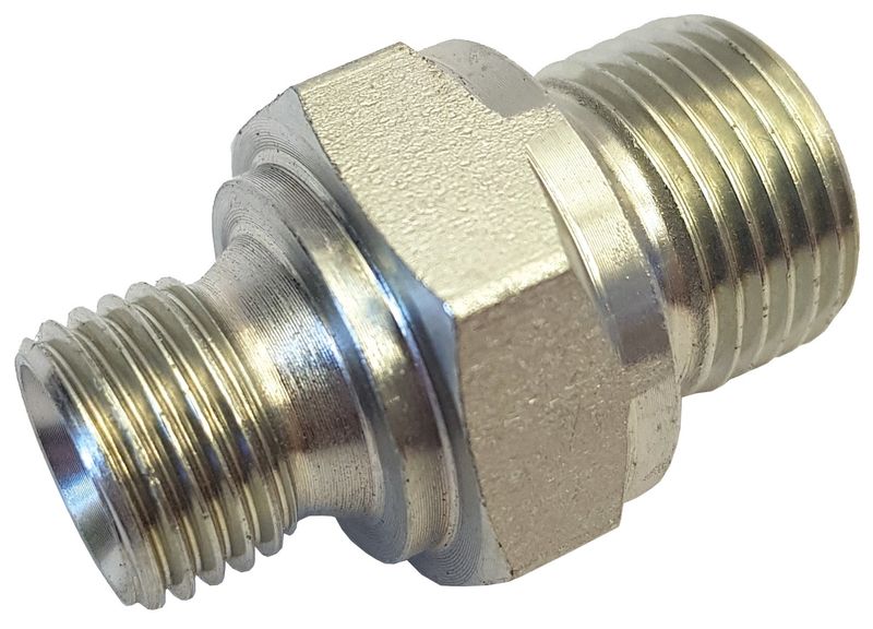 Gelins-KGK sexkantnippel stål 1/4"x3/8" U