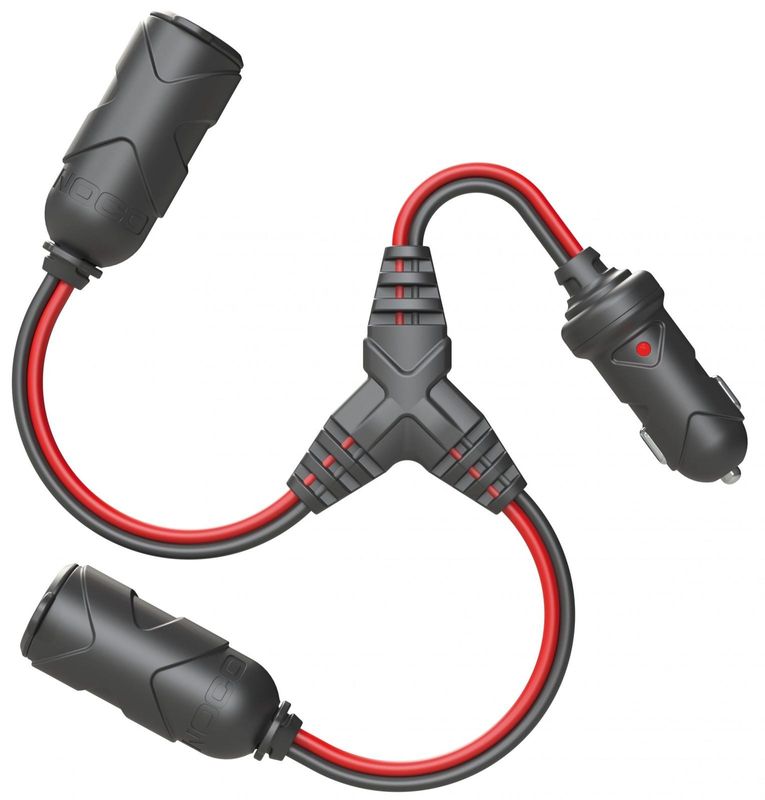NOCO cigarettuttag hane 2 hona kabel längd 300 mm
