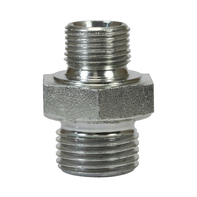 RM De Wit sexkantnippel stål 3/8" utv