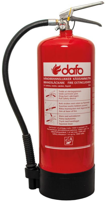 Gelins-KGK brandsläckare vätska 9 l dafo 55A