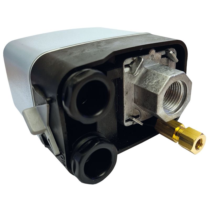Gelins-KGK tryckströmbrytare 1-FAS 3-FAS 16AMP 7-20 bar utan motorskydd