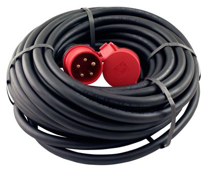 Amiga motorkabel 25 m 5x6 32A/400V H07RN-F 5G6 IP44