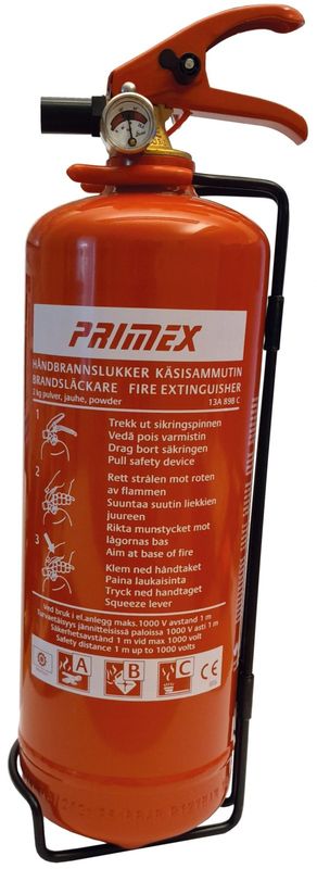 Gelins-KGK brandsläckare pulver 2 kg primex 13A 89B C