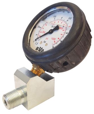 BVA manometer med hållare 63 mm 1/4" nedåt 0-1000 bar