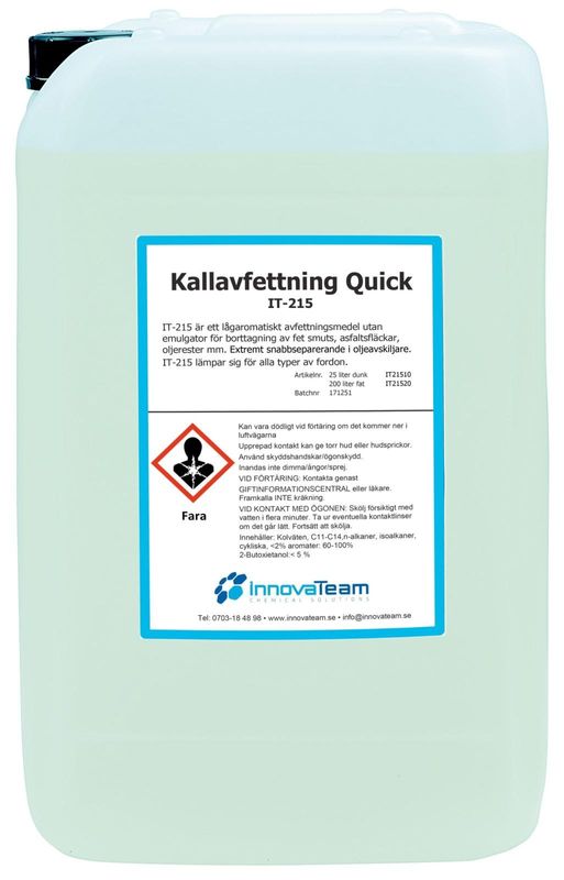 Innovateam kallavfettning quick 25 l