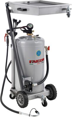 Faicom spilloljeuppsamlare fällbar 65 liter, 5 st sugsonder