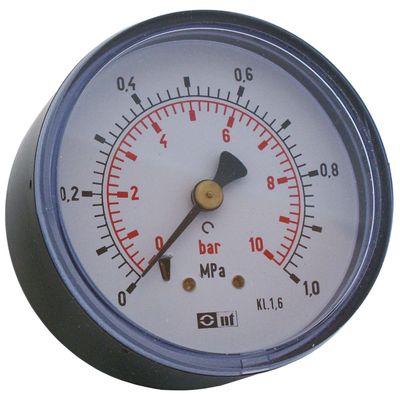 Impel manometer 1/4" 10 bar 63 mm bak