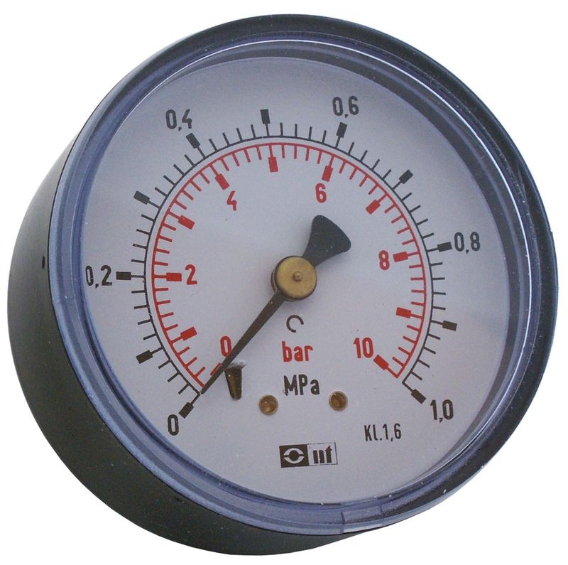 Impel manometer 1/4" 10 bar 63 mm bak