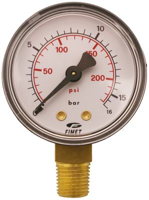 FIAC manometer 1/4" 16 bar 50 mm ner