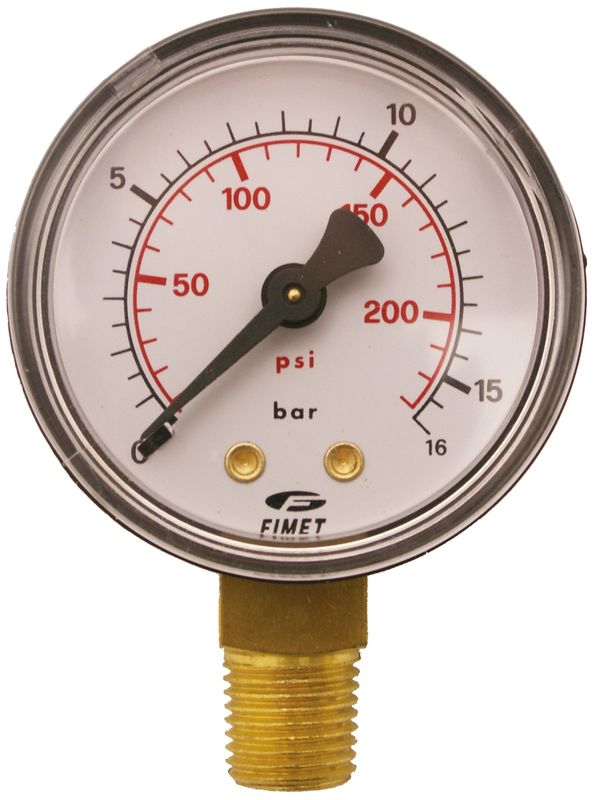 FIAC manometer 1/4" 16 bar 50 mm ner