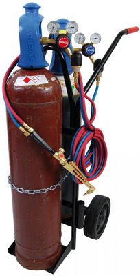 Gelins-KGK gassvetskärra 20 l WHC11 kompl med regulatorer, 10 m slang