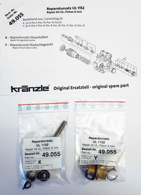 Kränzle repsats överströmningsventil UL K1152 x-line