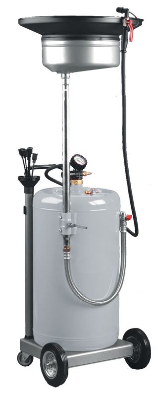 Faicom spilloljeuppsamlare med sugrör 90 liter, 4 st sugrör