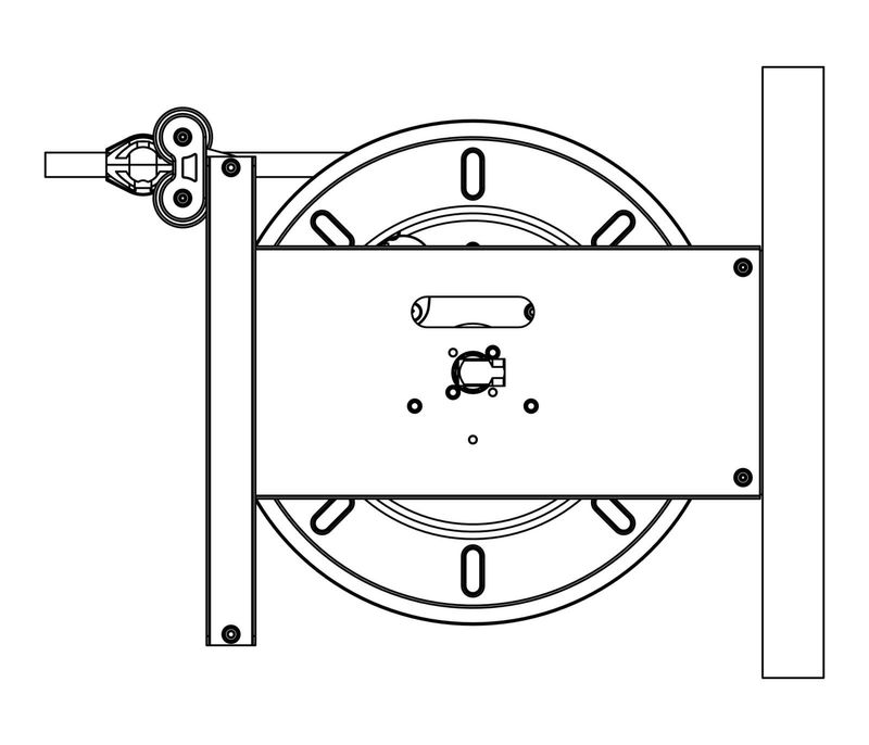 Faicom slangvinda galv 400B 3/8" 15 m öppen galvad