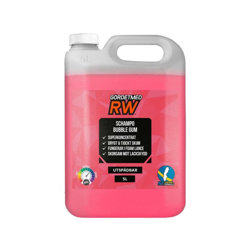GRW Högskummande Bilschampo 5L Bubble Gum