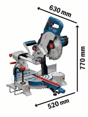 Bosch GCM 18V-216 Kapsåg 18V 216mm BITURBO (Utan batterier)