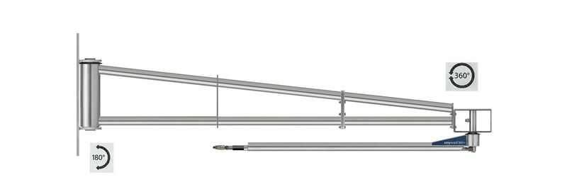 RM De Wit tvättbom svängb 365 2000/1600 VA 3/8"AG:3/8"AG