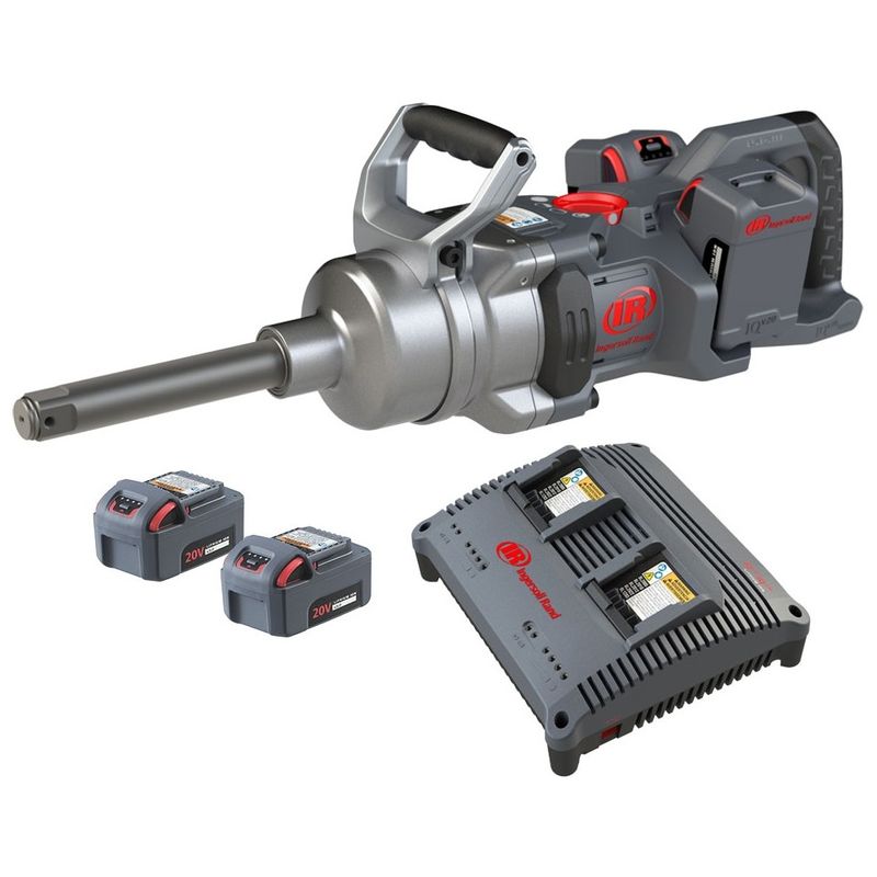 Ingersoll Rand batterimutterdragare W9691 1" lång tapp, 4ST batteri laddare